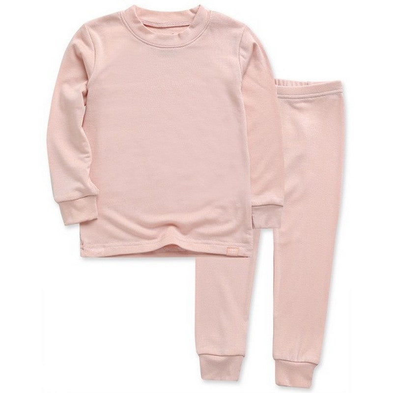 Milk Pink Modal Long Sleeve Pajamas