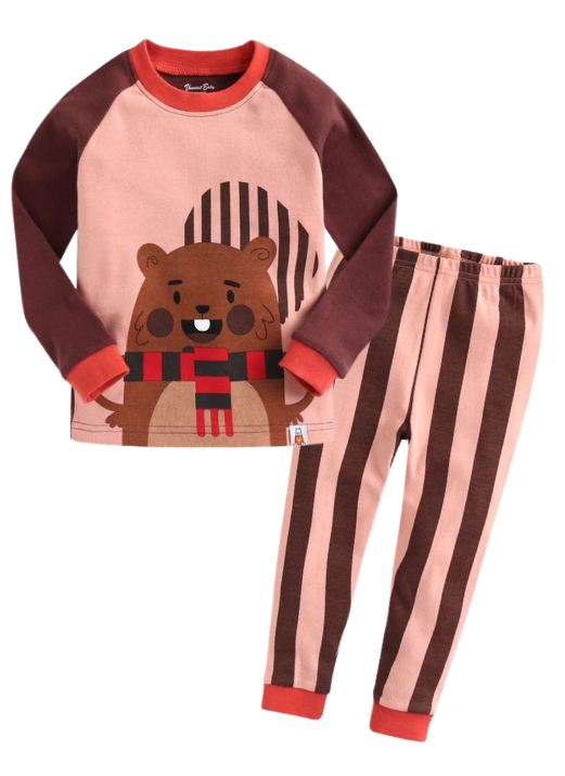 Cherri Beaver Long Sleeve Pajamas - FINAL SALE