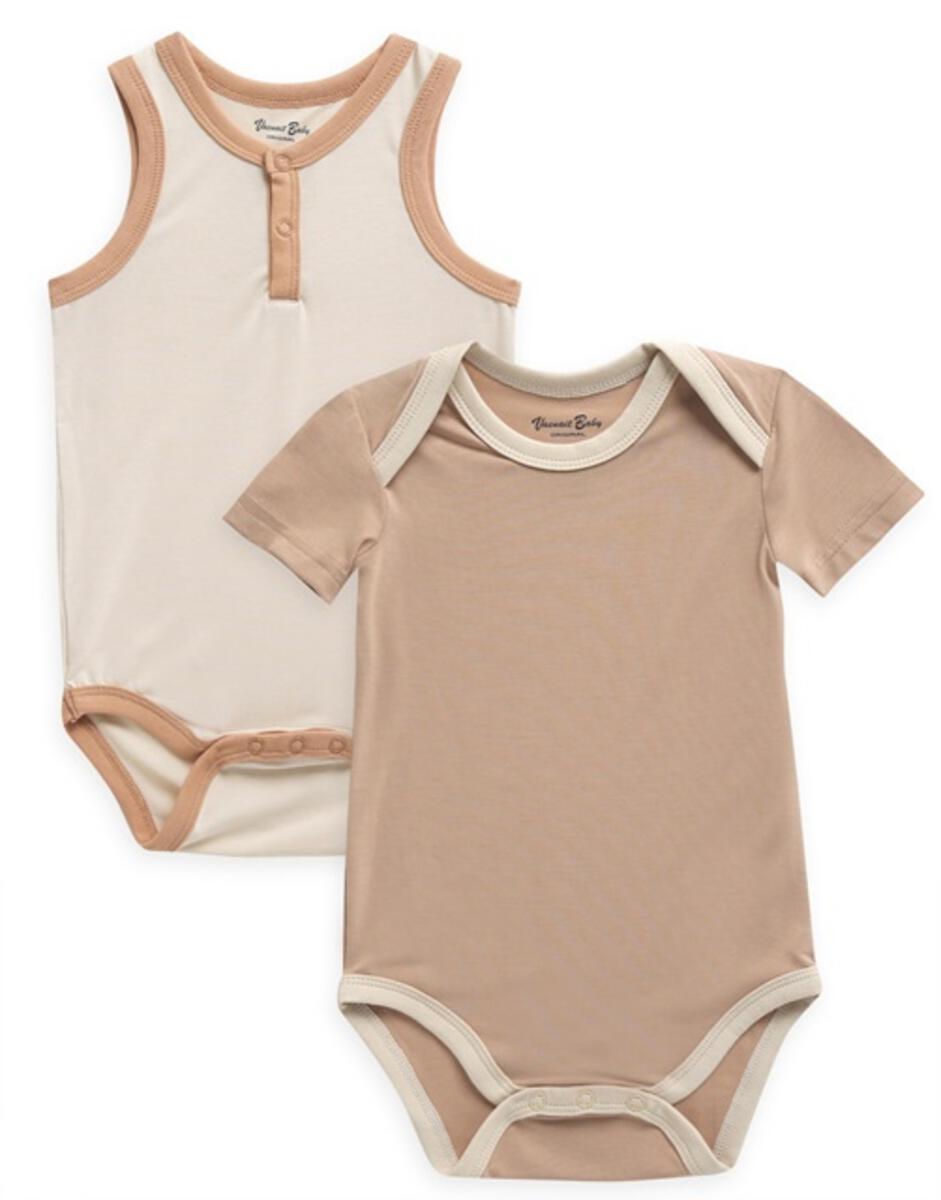 Sand Brown Baby Jelly Bodysuit Set