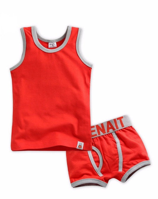 Red Under Shirt & Boxer Set